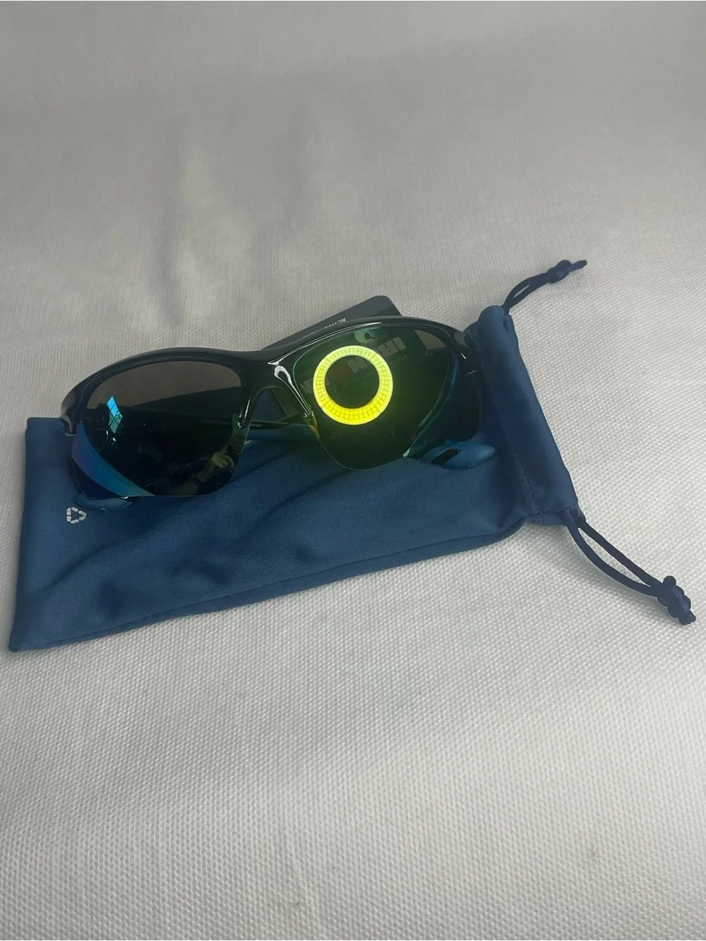 Ironman Ambition Blade Wrap Sports Sunglasses Crystal Gray Sapphire Blue SR0824